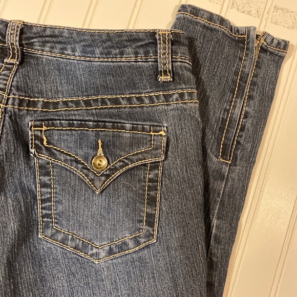 Nine West Capri Jeans Flap 6 zip ankle - Picture 4 of 6